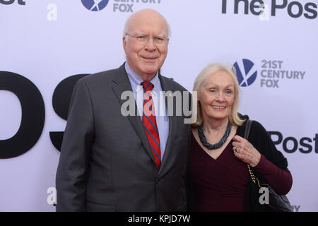 Patrick Leahy arrive à l 'Post' Première mondiale à Washington, DC Le Newseum remporte le 14 décembre 2017 à Washington, DC. Crédit : Erik Pendzich/Alamy Live News Banque D'Images