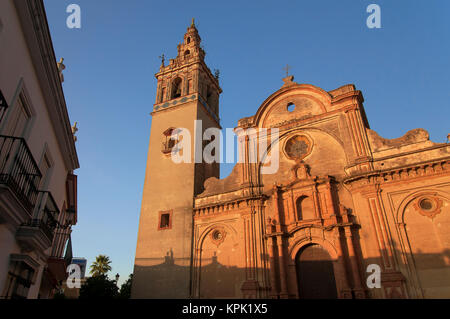 L'église paroissiale Santa Maria de la Grenade - 18e siècle, Moguer, province de Huelva, Andalousie, Espagne, Europe Banque D'Images