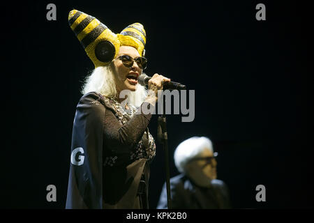 Blondie effectue en direct sur la SSE Hydro au sec à Glasgow avec Blondie : où : Glasgow, Écosse, Royaume-Uni Quand : 14 novembre 2017 Crédit : Peter Kaminski/WENN.com Banque D'Images