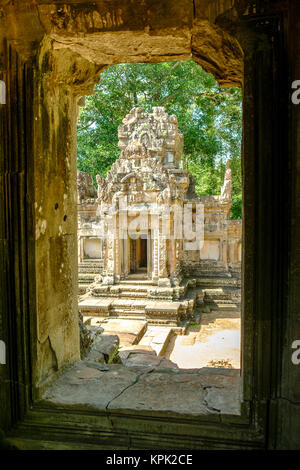 Restauré Chau Say Tevoda temple, Angkor Banque D'Images
