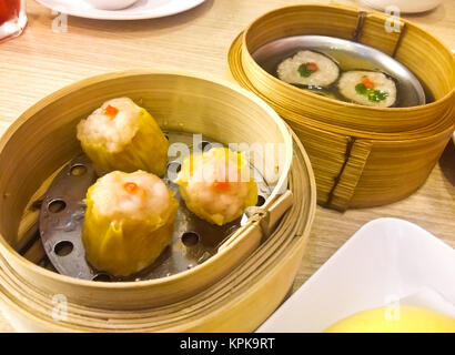Boulettes de porc cuit à la chinoise Banque D'Images