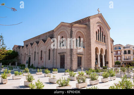 Église Saint dionysios à Zakynthos ville Banque D'Images