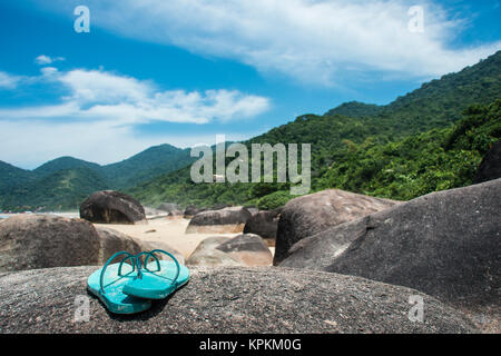 Plage de Trinidade - Paraty, Rio de Janeiro, Brésil de l'état Banque D'Images