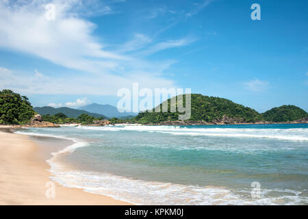 Plage de Trinidade, Paraty, Brésil Banque D'Images