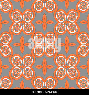 Abstract background transparent géométrique. Les spirales et les ellipses dans les tons orange et blanc sur gris. Banque D'Images