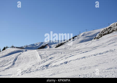 piste de ski sur zettersfeld lienz dolomites est du tyrol Banque D'Images