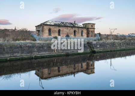 La salle des pompes, Docks de Govan, Glasgow, Écosse, Royaume-Uni Banque D'Images