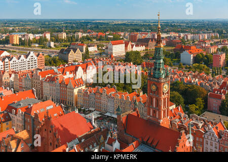 Hôtel de ville de Gdansk, Pologne Banque D'Images