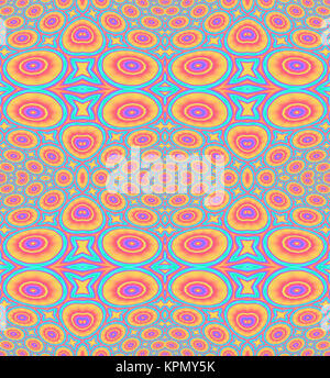 Abstract background transparent géométrique. Les ellipses et cercles ornés pattern orange, rouge, violet, bleu foncé et bleu turquoise. Banque D'Images