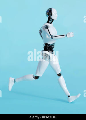 L'homme Robot tournant 2. Banque D'Images