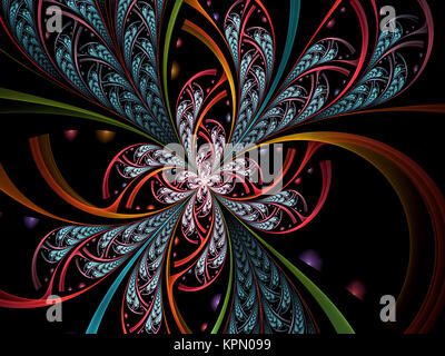 Résumé de l'image généré numériquement rare fleur coupée Banque D'Images