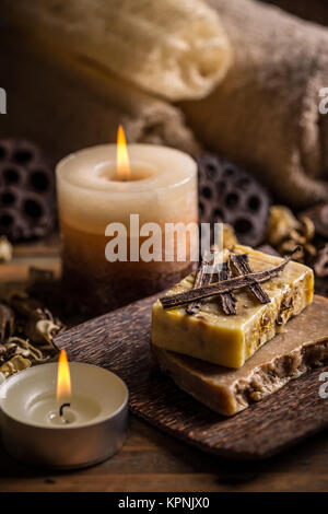 Jeu de spa aromatique Banque D'Images