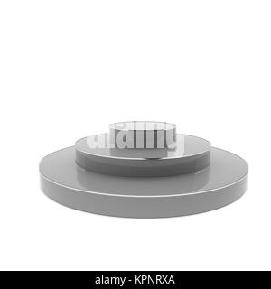 Podium isolated over white Banque D'Images