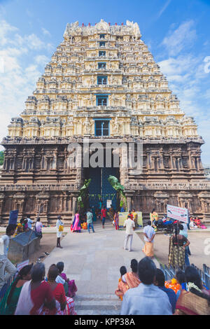 L'Asie, l'Inde, le Tamil Nadu, Vellore, Jalakanteswarar Temple Banque D'Images