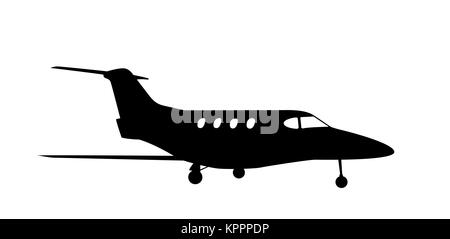 Autocollant pour voiture silhouette d'avion. Pilote de profession. Vector Illustration de Vecteur