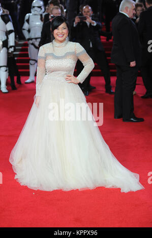 Marie Kelly Tran assiste à la première européenne de Star Wars Jedi - le dernier au Royal Albert Hall à Londres. 12 décembre 2017 © Paul Treadway Banque D'Images