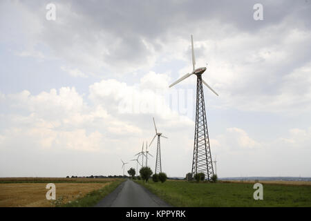 Germnay, éoliennes près de ens près de Werl. Bei Windkraftanlagen Deutschland, ens naehe Werl. Banque D'Images