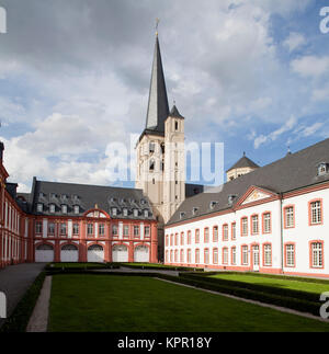 L'Europe, l'Allemagne, l'abbaye de Brauweiler Pulheim-Brauweiler, église Saint Nikolas. Europa, Deutschland, die Abtei Brauweiler à Pulheim-Brauweiler, Kir Banque D'Images