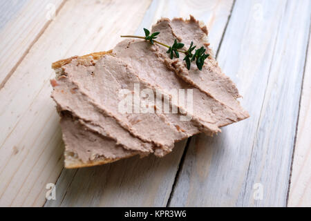 Pate de foie de canard Banque D'Images