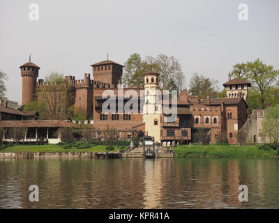 Château médiéval à Turin Banque D'Images