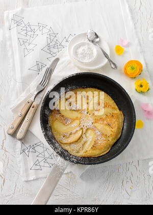 Crêpes aux pommes Banque D'Images