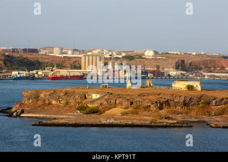 Islote Santa Maria (l'île de Santa Maria), Praia, Santiago, Cap-Vert (Cabo Verde), l'Afrique Banque D'Images