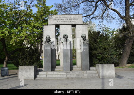 monument,bustes,statues,rocade,république fondatrice,autriche,parlement,vienne Banque D'Images