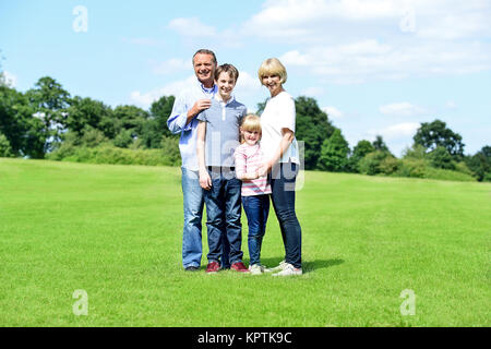 Happy Family having fun on vacations Banque D'Images