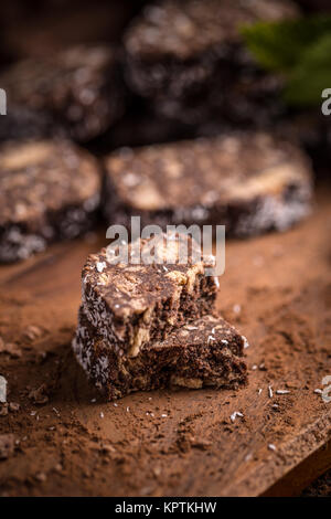 Tranches de biscuit saucisse Banque D'Images