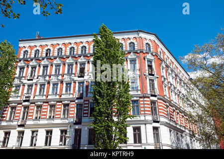 ancien bâtiment rénové à prenzlauer berg à berlin, allemagne Banque D'Images