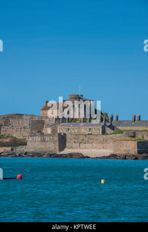 Le château Elizabeth, St Helier, Jersey, Channel Islands, Royaume-Uni Banque D'Images