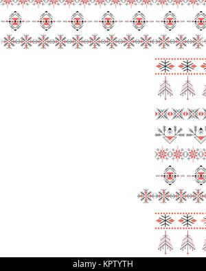 Flocons de neige modèle vectoriel continu pour l'emballage de Noël, textiles, papier peint, illustration vectorielle. Illustration de Vecteur