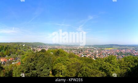 panorama de la ville de blankenburg dans le harz Banque D'Images