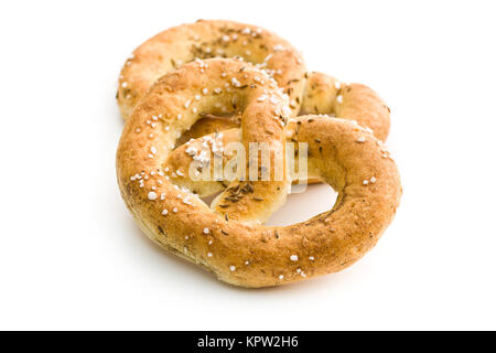 Délicieux bretzel salé Banque D'Images