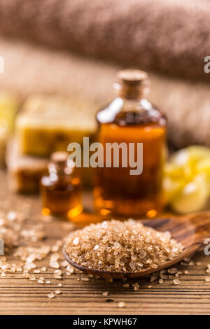 Sel de bain naturel Banque D'Images