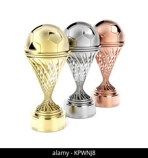 Trophées Football Banque D'Images