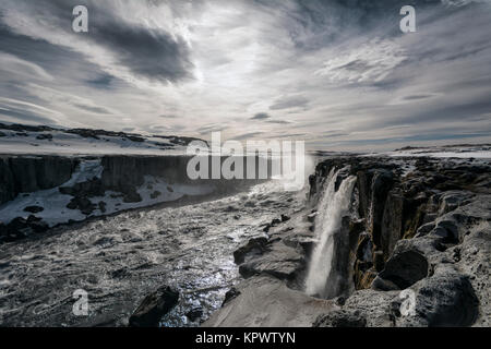 Detifoss cascade dans le nord de l'Islande Banque D'Images