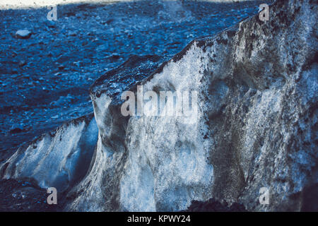 Détail de la structure du glacier Banque D'Images