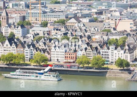 Vue aérienne de Cologne Banque D'Images