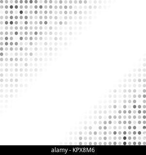 Les patrons de demi-teintes. Dotted Background gris Banque D'Images