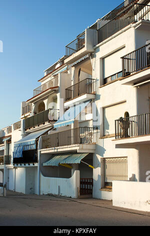 Appartements de vacances dans la région de roc de Sant Gaieta, Espagne Banque D'Images