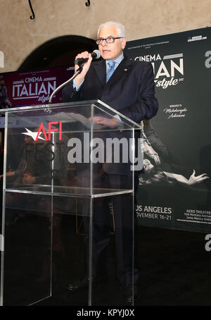 Le festival de cinéma 2017 présente un style italien et du coup d'envoi de la cérémonie inaugurale de Cinecittà Key Award comprend : Consul général d'Italie à Los Angeles Antonio Verde où : Hollywood, California, United States Quand : 15 Nov 2017 Credit : FayesVision/WENN.com Banque D'Images