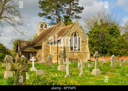 Le 11e siècle, l'église de Sainte Marie sur Frinton and Sea Essex UK Banque D'Images