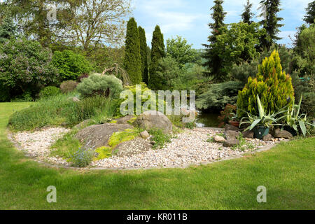 Beau printemps garden design Banque D'Images