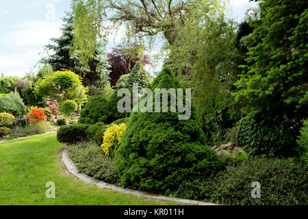 Beau printemps garden design Banque D'Images