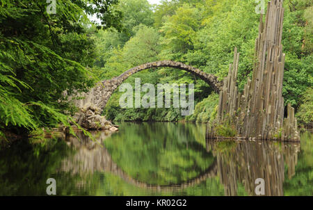 Le rakotzbrÃ¼cke Banque D'Images