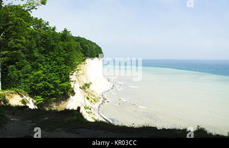 Vue de falaises blanches de rÃ¼gen Banque D'Images