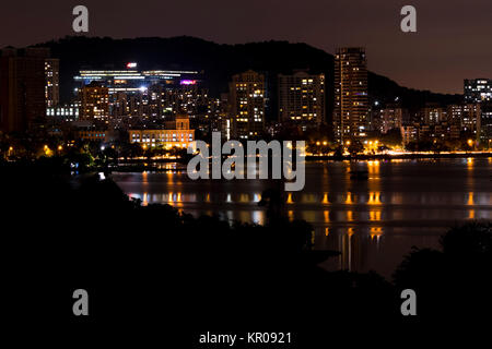 La ville de Mumbai Vue de nuit Banque D'Images