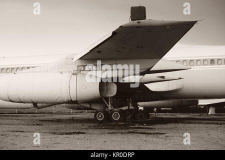 Altes Flugzeug Seitenansicht Banque D'Images