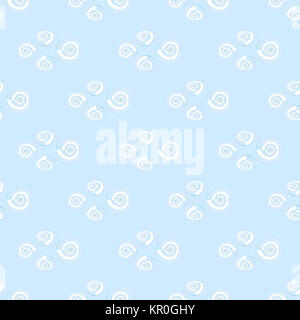 Abstract background transparent géométrique. Spirale ordinaire blanc sur bleu pastel, délicat et élégant, calme les couleurs. Banque D'Images